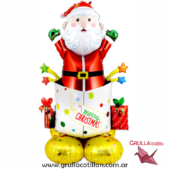 GLOBO SUPER NAVIDAD PAPA NOEL REGALOS 1 metro