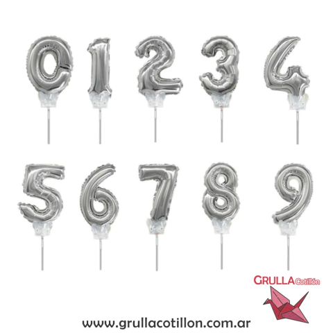 GLOBO MINI NUMERO 15 cm.