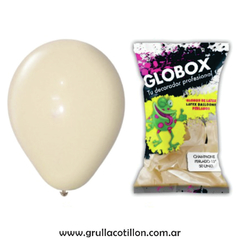 BOLSA GLOBO PERLADO CHAMPAGNE 12" x50