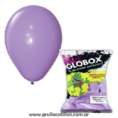 BOLSA GLOBO PERLADO LILA 12" x50