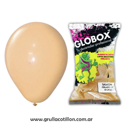 BOLSA GLOBO PERLADO SALMON 12" x50