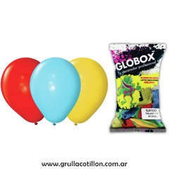 BOLSA GLOBO PERLADO SURTIDO 12" x50