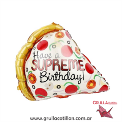 GLOBO FORMA PIZZA 50 cm