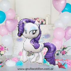 GLOBO FORMA PONY BLANCO 50 cm.