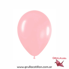 GLOBO ROSA PASTEL 12" x10