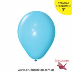 GLOBO STANDAR CELESTE 9" x10