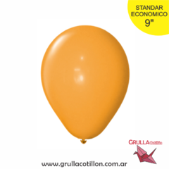 GLOBO STANDAR NARANJA 9" x10