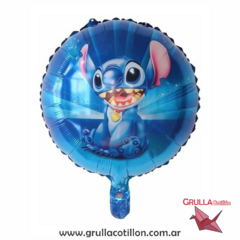 GLOBO STITCH FONDO AZUL 45 cm.