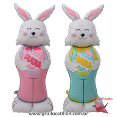 GLOBO SUPER CONEJOS PASCUAS 1.50 metro (Elegir modelo)