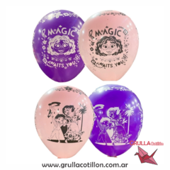 GLOBOS ESTAMPADOS ENCANTO x6