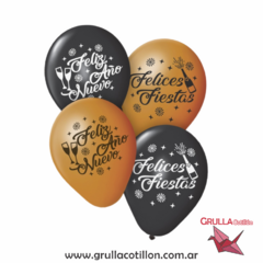 GLOBOS FELIZ AÑO NUEVO x6