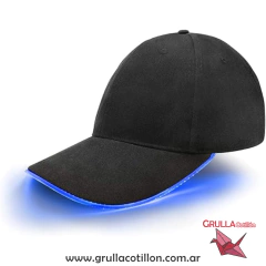 GORRA NEGRA CON VISERA LED - comprar online