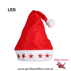 GORRO PAPA NOEL CON LUZ