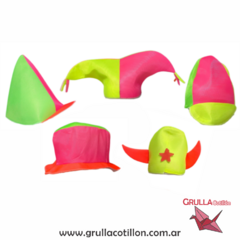 PACK GORROS SURTIDOS FLUO x5 - comprar online