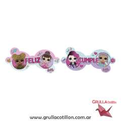 BANDERIN FELIZ CUMPLE LOL - comprar online