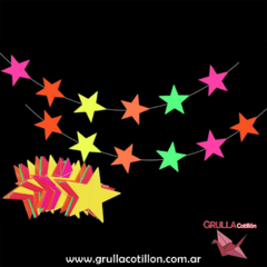 GUIRNALDA ESTRELLAS FLUO