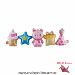 GLOBO GUIRNALDA OSITO ROSA - comprar online
