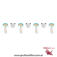 GUIRNALDA PANDA Y ARCOIRIS en internet