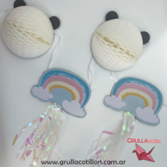 GUIRNALDA PANDA Y ARCOIRIS
