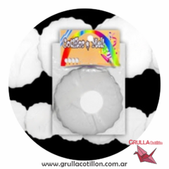 GUIRNALDA PAPEL CIRCULAR BLANCA