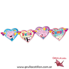BANDERIN FELIZ CUMPLE PEPPA PIG