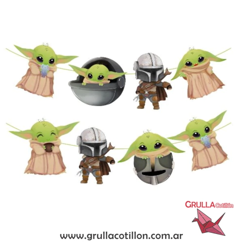 GUIRNALDA FORMA BABY YODA - STAR WARS