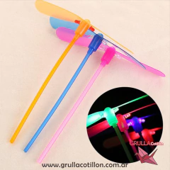 HELICE AVIONCITO VOLADOR LUMINOSO - Grulla Mayorista