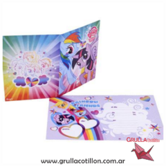 INVITACION MY LITTLE PONY x10