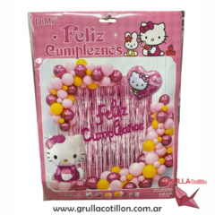 KIT DECORACION - HELLO KITTY (61 articulos)