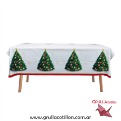 MANTEL PLASTICO ARBOLITO NAVIDAD - comprar online