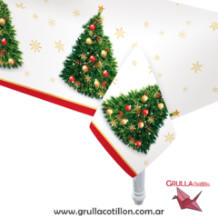 MANTEL PLASTICO ARBOLITO NAVIDAD