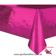 MANTEL METALIZADO FUCSIA