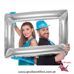 GLOBO MARCO SELFIE PLATEADO