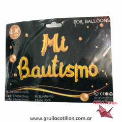 GLOBO FRASE MI BAUTISMO (Elegir color) en internet