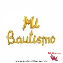 GLOBO FRASE MI BAUTISMO (Elegir color) - tienda online