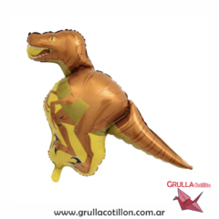 GLOBO MINI DINO VELOCIRAPTOR MARRON 42 CM.