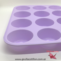MOLDE CUPCAKE x12 - COLORES PASTEL en internet