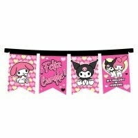BANDERIN FELIZ CUMPLE KUROMI Y MELODY