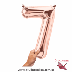 GLOBO NUMERO ROSE GOLD  16" - comprar online