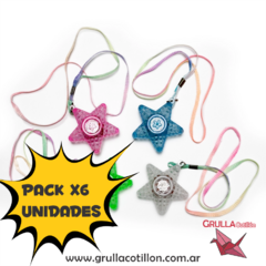 PACK COLGANTE ESTRELLA LUMINOSO x6