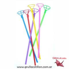PALITO PARA GLOBO BURBUJA 40 cm x10 (Elegir color)