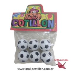 PELOTITAS PLASTICAS FUTBOL x6