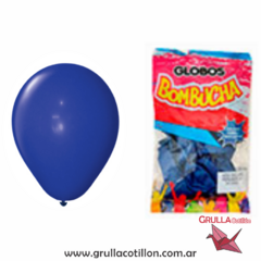 PACK GLOBO PERLADO 9" AZUL OSCURO x25