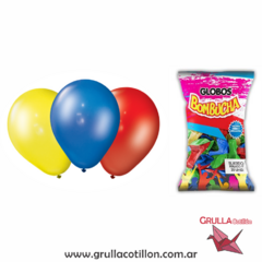 PACK GLOBO PERLADO 9" SURTIDO x25