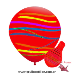 GLOBO PIÑATA RAYADA (Elegir color) en internet