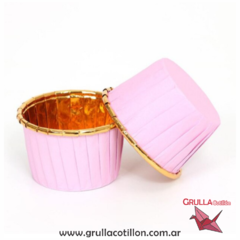 PIROTIN METALIZADO ROSA Y DORADO x10
