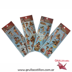 PLANCHITA DE STICKERS - MUJER MARAVILLA