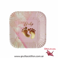 PLATO BABY ROSA x8