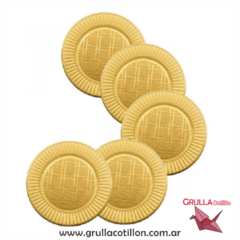 PLATO DESCARTABLE DORADO x50 - comprar online