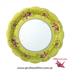 PLATO FLORES ROSA x6